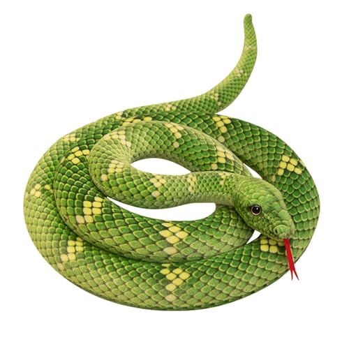 Plüschschlange, Plüschschlange | Anaconda Plüschtier 190 cm lang | großes Anaconda Plüschtier, realistische Schlange gefüllt, Scherzartikel für Kinder, Erwachsene, Party Plüschschlange, Plüschschlange | Anaconda Plüschtier 190 cm lang | großes Anaconda Plüschtier, realistische Schlange gefüllt, Scherzartikel für Kinder, Erwachsene, Party von Generic