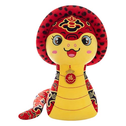 Plüschschlange – tragbare 2025-Schlangenplüschpuppe, langlebiges Maskottchen zum chinesischen Neujahr | leichtes, weiches Stofftier, 3D-Schlangenplüschtier als Geburtstagsgeschenks Plüschschlange – tragbare 2025-Schlangenplüschpuppe, langlebiges Maskottchen zum chinesischen Neujahr | leichtes, weiches Stofftier, 3D-Schlangenplüschtier als Geburtstagsgeschenks von Generic