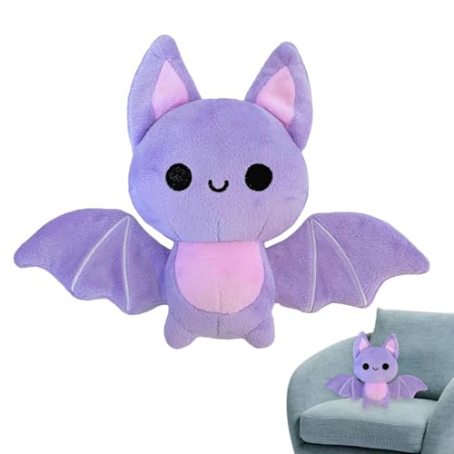 Plüschspielzeug Fledermaus aus Plüsch – weiches Plüschtier 18 cm für Halloween – Partygeschenk für Schlafzimmer, Autositz und Kinderzimmer, Puppengeschenk von Generic