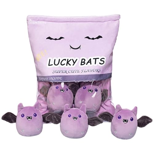 Plüschspielzeug Weiches Plüschtier-Snackkissen - 5 Fledermäuse Plüschkissen für Kekse, für Tierkissen |. Abnehmbare Plüschtiere Set Plüschspielzeug Weiches Plüschtier-Snackkissen - 5 Fledermäuse Plüschkissen für Kekse, für Tierkissen |. Abnehmbare Plüschtiere Set von Generic