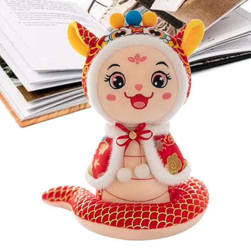 Plüschtier, Jahr der Puppe, Stofftier im chinesischen Stil, Chinesisches Neujahrsdekoration, Urlaub Partyzubehör 2025 Maskottchenpuppe für Tischregal Nachttisch Plüschtier, Jahr der Puppe, Stofftier im chinesischen Stil, Chinesisches Neujahrsdekoration, Urlaub Partyzubehör 2025 Maskottchenpuppe für Tischregal Nachttisch von Generic