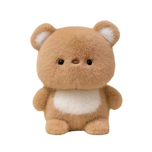 Plüschtier, Kuscheltier, süßes Tierspielzeug für Kinder Erwachsene jeden Alters, langlebig kuschelig Tne630 (Brown, 16cm) von Generic