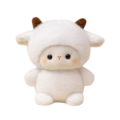 Plüschtier, Kuscheltier, süßes Tierspielzeug für Kinder Erwachsene jeden Alters, langlebig kuschelig Tne633 (White, 16cm) von Generic