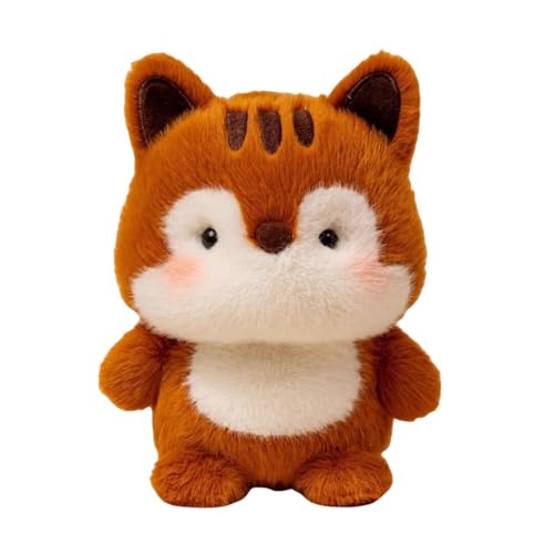 Plüschtier, Kuscheltier, süßes Tierspielzeug für Kinder und Erwachsene jeden Alters, langlebig und kuschelig BgP498 (Orange, 16cm) von Generic