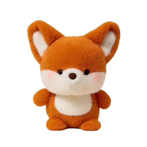 Plüschtier, Kuscheltier, süßes Tierspielzeug für Kinder und Erwachsene jeden Alters, langlebig und kuschelig BgP499 (Orange, 16cm) von Generic