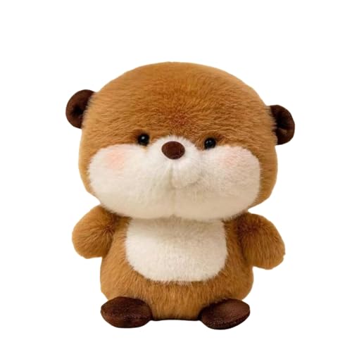 Plüschtier, Kuscheltier, süßes Tierspielzeug für Kinder und Erwachsene jeden Alters, langlebig und kuschelig BgP500 (Khaki, 16cm) von Generic