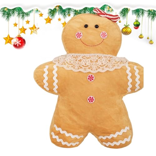 -Plüschtier, Lebkuchenmann-Plüschtier – Plüschfiguren, gefüllt mit Lebkuchenmann, Plüschfigur mit Lebkuchenmann, 50 cm -Plüschtier, Lebkuchenmann-Plüschtier – Plüschfiguren, gefüllt mit Lebkuchenmann, Plüschfigur mit Lebkuchenmann, 50 cm von Generic