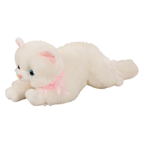 Plüschtier, realistische miauende musikalische Katze, Stofftier, süßes Plüschtier für Kinder Kleinkinder, perfekt für Jungen Mädchen Tne588 (A, 30X15CM) von Generic
