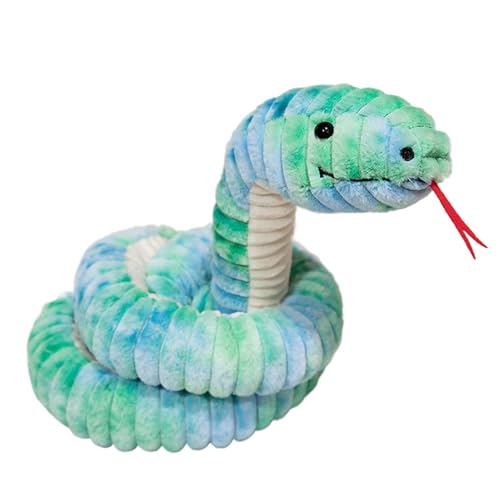 Plüschtier Big Snake, Schlangen für simuliertes Schlangenspielzeug | Heimdekorationskissen aus Plüsch, langer und flexibler Körper, Zubehör für Schlangen von Generic