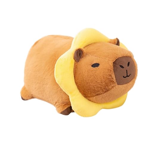 Plüschtier Capybara Kuscheltier Stofftier Kawaii Capybara Plüsch Puppen Kissen Spielzeug Home Geburtstags Deko Geschenk für Erwachsene Kinder 3+ Jahre (C(24cm)) von Generic