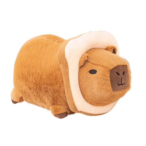 Plüschtier Capybara Kuscheltier Stofftier Kawaii Capybara Plüsch Puppen Kissen Spielzeug Home Geburtstags Deko Geschenk für Erwachsene Kinder 3+ Jahre (D(24cm)) von Generic