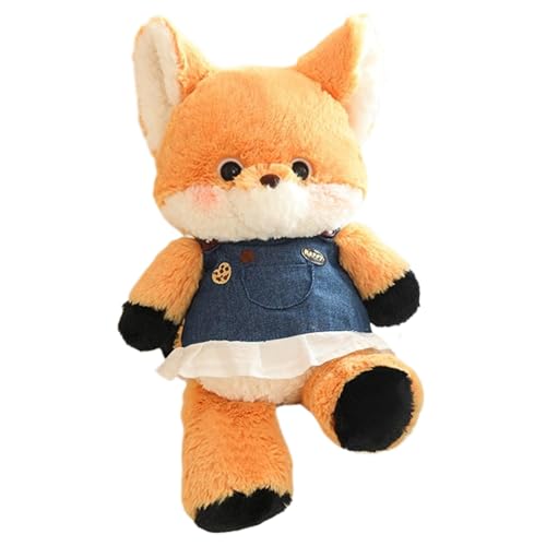 Plüschtier Fuchs Wolf Grau – Tragbares Plüschtierspielzeug, leichtes und weiches Plüschtier von grauem Wolf | Niedliche und langlebige Plüschtierspielzeuge aus weichem Plüsch für den Einsatz auf von Generic