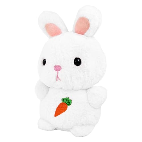 Plüschtier Hase, Plüschtier Hase Plüschtier - Lernspielzeug Kaninchen mit Karottenstickerei, Plüschtierspielzeug, niedliches Kaninchen-Plüschtier, niedliches Kaninchen-Plüschtier, P von Generic