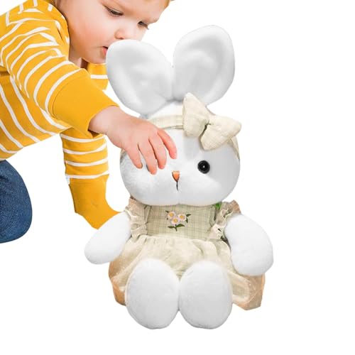 Plüschtier Hase - Kuscheltier Plüschtier Realistischer Hase mit Rock | Bunny Ultra Soft 16 Zoll | Kuscheltier für Kinder Perfekt für Kinder, Geburtstag, Dekoration von Generic