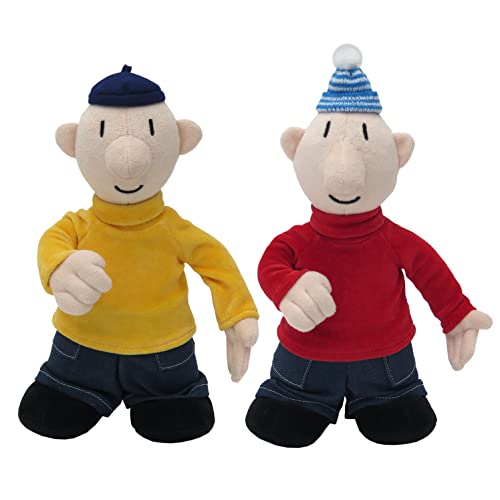 Plüschtier Kuscheltier 25 cm Pat und Mat, Mehrfarbig, Stofftier Schmusetier für Kinder Baby Jungen Mädchen von Generic
