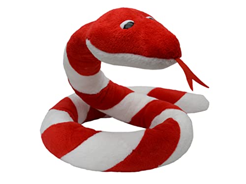 Plüschtier Kuscheltier 250 cm Schlange, Weiß/Rot, Stofftier Schmusetier für Kinder Baby Jungen Mädchen Plüschtier Kuscheltier 250 cm Schlange, Weiß/Rot, Stofftier Schmusetier für Kinder Baby Jungen Mädchen von Generic