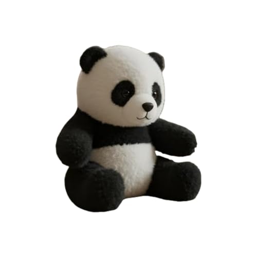 Plüschtier Panda Stofftier Niedlich Plushie Huggable Komfort Für Kinder Erwachsene Hause Vzm504 (Black, 25cm) von Generic