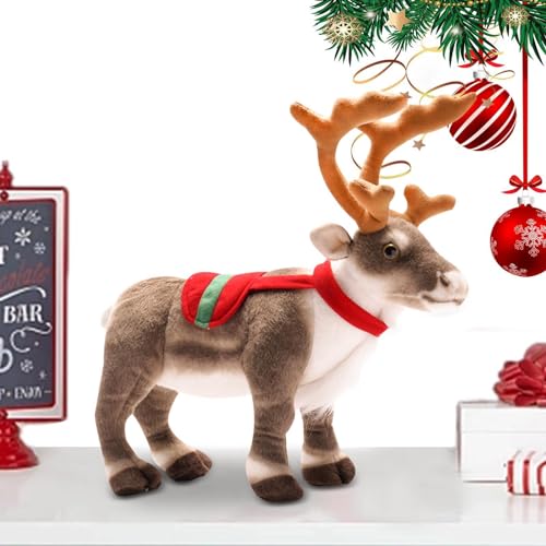 Plüschtier Rentier – Plüschspielzeug, Plüschspielzeug für | Niedliches Rentier-Ornament von 13,7 Zoll, Hirschspielzeug aus Plüsch, Weihnachtszubehör, Dekoration von Rentier Plüschtier Rentier – Plüschspielzeug, Plüschspielzeug für | Niedliches Rentier-Ornament von 13,7 Zoll, Hirschspielzeug aus Plüsch, Weihnachtszubehör, Dekoration von Rentier von Generic