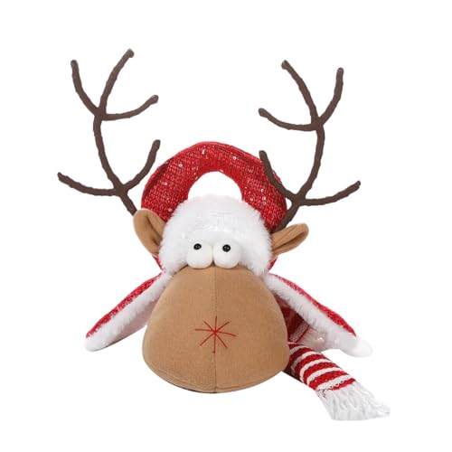 Plüschtier mit Elch, Cartoon-Figur, niedliches Weihnachts-Plüschtier, tragbar und lustig, leichtes Spielzeug aus Plüsch Plüschtier mit Elch, Cartoon-Figur, niedliches Weihnachts-Plüschtier, tragbar und lustig, leichtes Spielzeug aus Plüsch von Generic