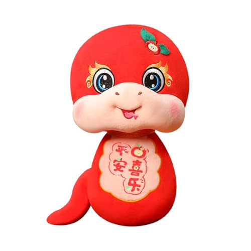 Plüschtiere Mit Chinesischen - Weicher Plüsch in Schlangenform mit chinesischem Tierkreis-Design | Ideal für Kinderspiele, Lernspielzeug, Heimdekoration oder Geschenke von Generic