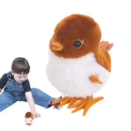 Plüschvogelpuppe - Flauschig Gefülltes Tierspielzeug, Entzückende Kuschelige Weiche Vogelfigur | Realistisches Wildtierdesign, Leichtgewichtiger Umarmungskumpel, Dekorationsraum Accessoire Für Kinder von Generic