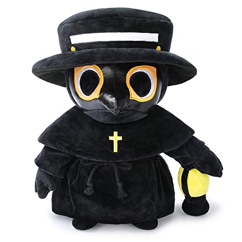 Plush Toy (Plague Doctor) Pest Arzt Plüschtier, 35cm gruselige süße, gefüllte Plüschkissenpuppe weiches, Flauschiges Halloween-Umarmungskissen, Geschenk für Kinder und Erwachsene, 21321 von Generic