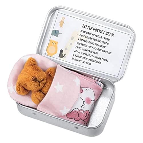 Pocket Bär - Tiny Tasche, Tiny Tasche in Einer Box | Attraktive weiche Bärenpuppe Spielzeug für Mädchen Weihnachtsfeier bevorzugt Geburtstagsgeschenke Hochzeitsdekorationen Pocket Bär - Tiny Tasche, Tiny Tasche in Einer Box | Attraktive weiche Bärenpuppe Spielzeug für Mädchen Weihnachtsfeier bevorzugt Geburtstagsgeschenke Hochzeitsdekorationen von Generic