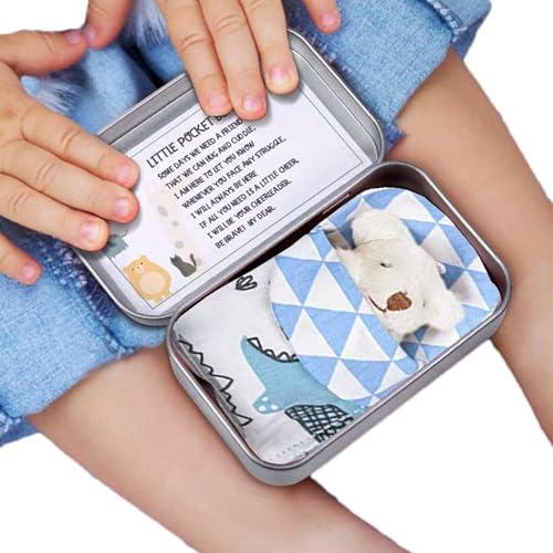 Pocket Bear Dose - Pocketz Bears, kleines -Geschenk in tragbarer Metallbox | Pockett Hug Plüsch inspirierender Komfort Bearr Mini Stofftiere Gegenwart, Reisefreund -Token für Liebe Unterstü Pocket Bear Dose - Pocketz Bears, kleines -Geschenk in tragbarer Metallbox | Pockett Hug Plüsch inspirierender Komfort Bearr Mini Stofftiere Gegenwart, Reisefreund -Token für Liebe Unterstü von Generic