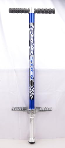 Pogo Stick Hüpf Stange Sprungstange für Kinder & Jugendliche – Modelle für 15–40 kg, 35–80 kg, 50–90 kg & 60–110 kg – Aluminium Springstock mit rutschfestem Griff & Fußtritt (Blau, 15–45 kg) TEX-03 von Generic