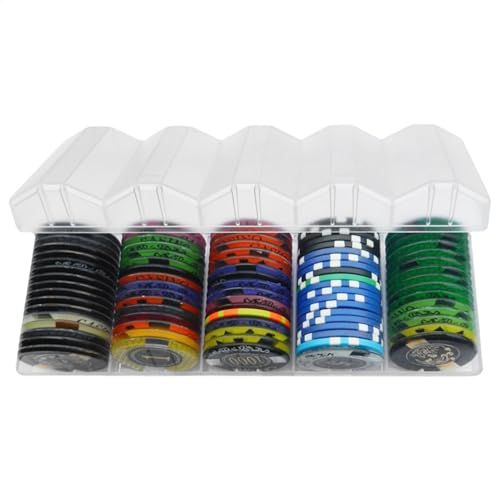 Poker Chips Fall - Acryl -Box -Chiphalter, Zubehör | 100 Kapazität Poker -Chipspeicher mit Deckel, transparenter staubsicherer Veranstalter für Blackjack- und Kartenspiele, einzigartige Poker Chips Fall - Acryl -Box -Chiphalter, Zubehör | 100 Kapazität Poker -Chipspeicher mit Deckel, transparenter staubsicherer Veranstalter für Blackjack- und Kartenspiele, einzigartige von Generic