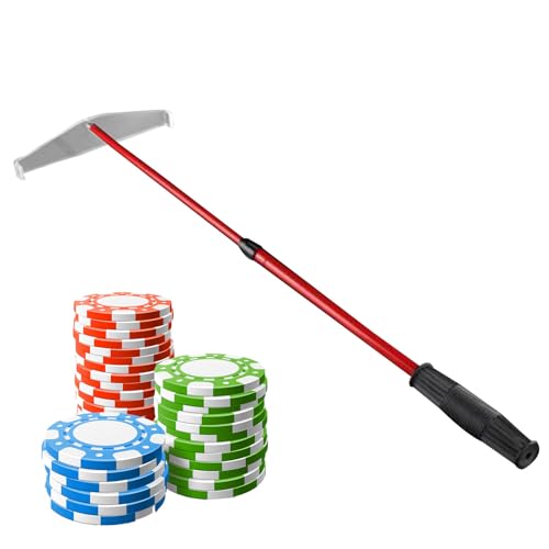 Pokerchipenschieber – Poker-Jeton-Sammler, einziehbarer Jeton-Stick | Harrow – Späne-Sammler aus Metall, Laptopbedarf, Putterstab Meta-Sammler von Generic