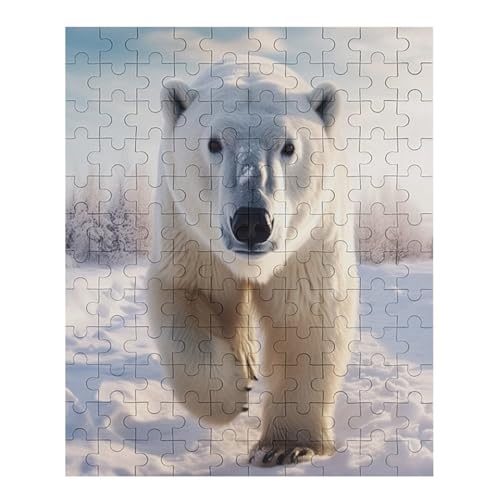 Polar Bear - 1000 Teile Puzzle – - Hochauflösendes - Gelegenheitsspiel – 1000 Teile Holzpuzzle 70 von Generic