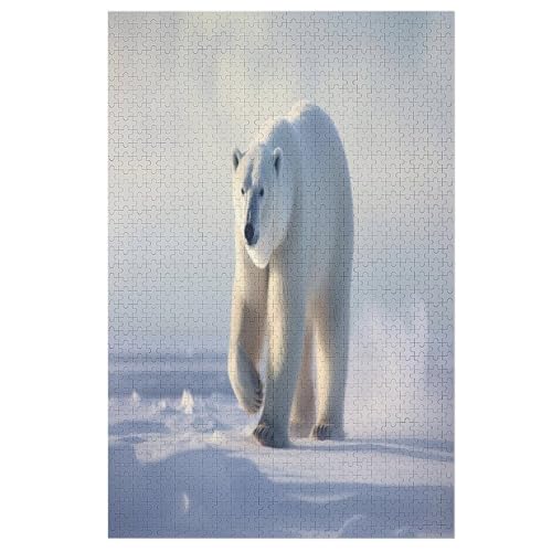 Polar Bear Puzzle 1000 - Erwachsenenpuzzle Mit - Geschicklichkeitsspiel Für Die Ganze Familie - Ideal Als Holzpuzzle von Generic
