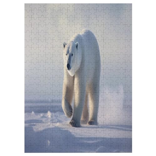 Polar Bear Puzzle 300 - Erwachsenenpuzzle Mit - Geschicklichkeitsspiel Für Die Ganze Familie - Ideal Als Holzpuzzle von Generic