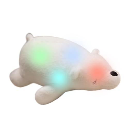Polar Plüschspielzeug, Weißbär Plüschspielzeug Für Kinder Umarmen Polarbär Luxusspielzeug, Polarbär Luxuspuppe Mit Farbenfrohen LED -Leuchten | Weiche Puppenumarmung Kissen Home Decor, Luminöser Polar Plüschspielzeug, Weißbär Plüschspielzeug Für Kinder Umarmen Polarbär Luxusspielzeug, Polarbär Luxuspuppe Mit Farbenfrohen LED -Leuchten | Weiche Puppenumarmung Kissen Home Decor, Luminöser von Generic