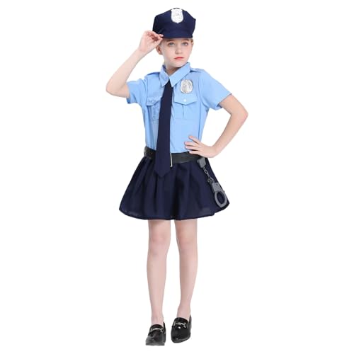 Polizistin Kostüm für Mädchen Polizistin Cosplay Halloween-Kostüm Baby Kostüm Mädchen Polizistin Kostüm für Mädchen Polizistin Cosplay Halloween-Kostüm Baby Kostüm Mädchen von Generic