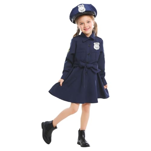 Polizistin Kostüm für Mädchen Polizistin Cosplay Halloween-Kostüm Klein Set Polizistin Kostüm für Mädchen Polizistin Cosplay Halloween-Kostüm Klein Set von Generic