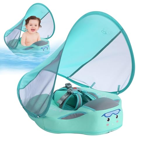 Pool Float - UPF 50+ Fun Pool Float Bright Colors Adjustable Safe Cute | No Reversible Removable Canopy Safety Buckle Swimming Pool Accessories for Kids 3 24 Months von Generic
