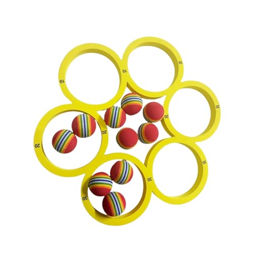 Pool Spielzeug Erwachsene und Kinder, Pool Schwimmbad Wurfspiele mit 10 Regenbogenball, Wasserspielzeug Kinder, Poolspielzeuge für Familie, Poolwasserspielzeug für Sommer Poolparty und Beach (Bunt) von Generic