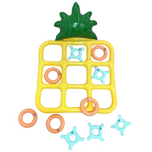 Pool-Worfspiel-Set – Aufblasbares Pool-Worfspiel, Tischwasserspiele | Wurf-Set für Schwimmbecken auf dem Wasser, Schachbrett in Ananasform Spielzeug P Pool-Worfspiel-Set – Aufblasbares Pool-Worfspiel, Tischwasserspiele | Wurf-Set für Schwimmbecken auf dem Wasser, Schachbrett in Ananasform Spielzeug P von Generic