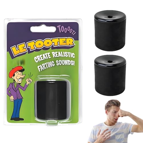 Pooter Furz Spielzeug, Neuartige Quetsch-Pooter-Furzmaschine, Streich-Furz-Geräuschmacher, Party, Geburtstag, Scherzgeschenk(2pcs Black) von Generic