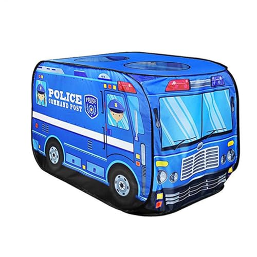 Pop Up Playhouse – Feuerwehrmann Sam Spielzelt aus Stoff Feuerwehrauto | Tragbares Faltzelt für und Mädchen, Feuerwehr-Spielhaus, Zelt Spielzeug für fantasievolles Spielen von Generic