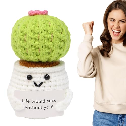 Positive gehäkelte Tiere – emotionale Unterstützung Häkeln, niedlichen Cartoon gestrickte Dicke Sache für Jungen und Mädchen | Fröhliche Kaktussukkulenten und Capybarale Spielzeug für Ermutigung Positive gehäkelte Tiere – emotionale Unterstützung Häkeln, niedlichen Cartoon gestrickte Dicke Sache für Jungen und Mädchen | Fröhliche Kaktussukkulenten und Capybarale Spielzeug für Ermutigung von Generic