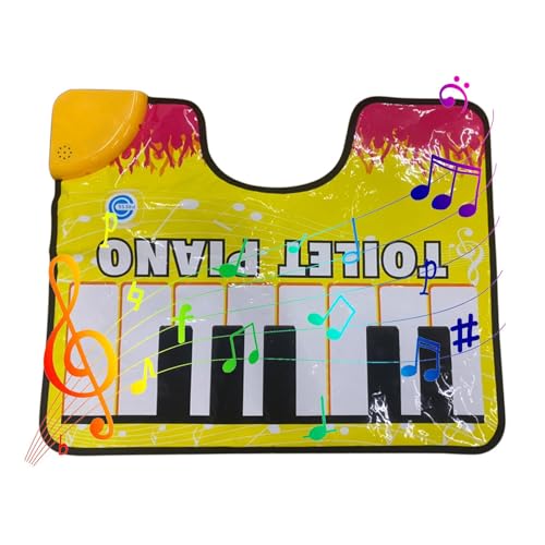 Potty Piano Musical Floor Mat - Piano Floor Mat for Toilet - Novelty Bathroom Fun Toilet Floor Mat - Gags & Practical Joke, Girls, Kid for Toilet, Bathroom von Generic