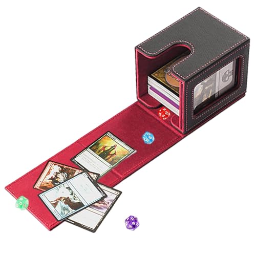 Präsentationsbox – Commander, Kartenetui für Commander Deck mit Eisen, magnetisch, hält bis zu 100 Spielkarten. Multifunktionale Box für Kristalle von Generic