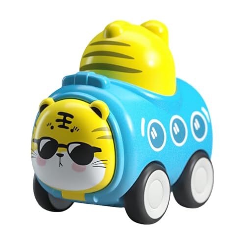 Press Inertia Push Toy Car - Niedliches Tierspielzeug mit Pfeife | Rutschbetriebenes Kinderauto zum Zurückziehen, Spielzeug für Kinder, press go car für gi von Generic