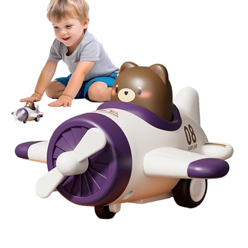Press and Go Autos, Autos mit Reibungsmotor, Spielfahrzeuge in Form eines Cartoon-Flugzeugs, Flugzeugspielzeug mit Schwungmotor, Lernspiel für Kinder und Kinder Press and Go Autos, Autos mit Reibungsmotor, Spielfahrzeuge in Form eines Cartoon-Flugzeugs, Flugzeugspielzeug mit Schwungmotor, Lernspiel für Kinder und Kinder von Generic