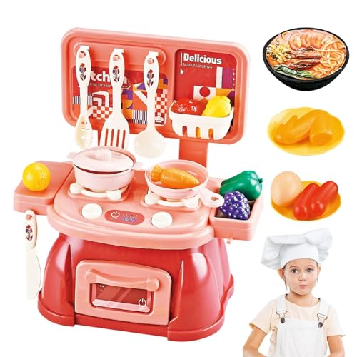 Pretend Food Kitchen Toys, Küchenspielset - Zubehör für Küchengeschirr-Sets | Realistisches tragbares Küchenspielset für er ab 3 Jahren zum Geburtstag Pretend Food Kitchen Toys, Küchenspielset - Zubehör für Küchengeschirr-Sets | Realistisches tragbares Küchenspielset für er ab 3 Jahren zum Geburtstag von Generic