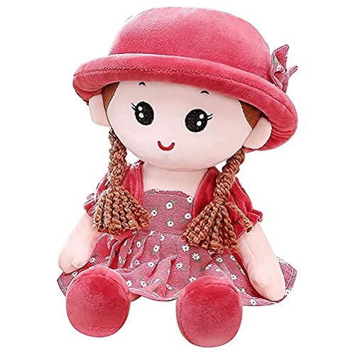 Prinzessin -Puppenspielzeug, Weiche Babypuppe mit Kleidung, Gefüllte Plüsch -Mädchen Spielzeugpuppe mit Hutrock Handgefertigt Prinzessin Plüschspielzeug Baby Girls Sleeping (A) von Generic