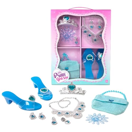 Prinzessinnen-Schuh-Set für Kleinkinder | Princess Jewelry Boutique Anzieh- und Schuhkronen | Anziehschuhe für Kleinkinder, Krone, Schmuck, Spielzeug für kleine Fill Prinzessinnen-Schuh-Set für Kleinkinder | Princess Jewelry Boutique Anzieh- und Schuhkronen | Anziehschuhe für Kleinkinder, Krone, Schmuck, Spielzeug für kleine Fill von Generic